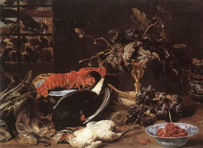 SNYDERS, Frans Still-life with Crab and Fruit oil painting image
